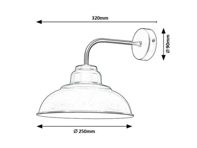 Svietidlo DRAGAN - E27/60W, IP20 - 5307