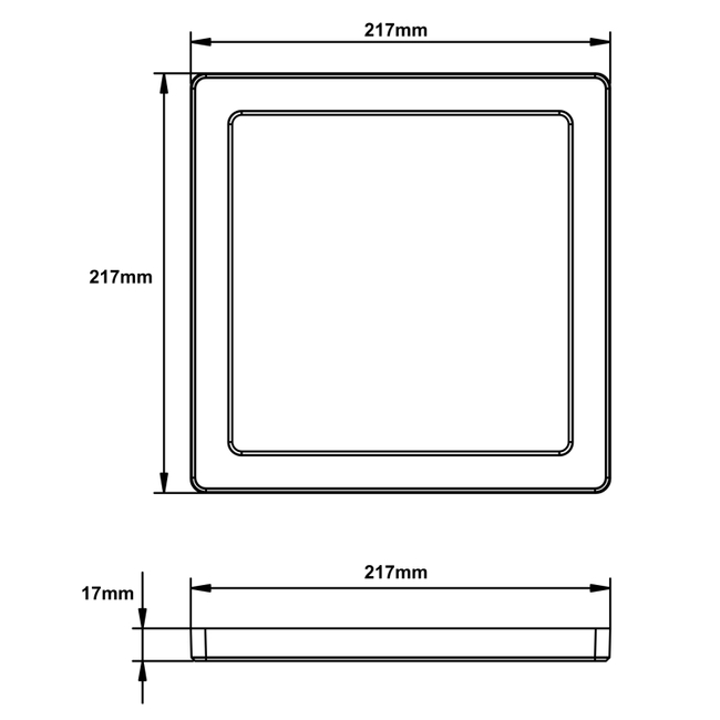 Stropné svietidlo LASSE - 18W,1900/1500lm,IP20 - 1280-18W