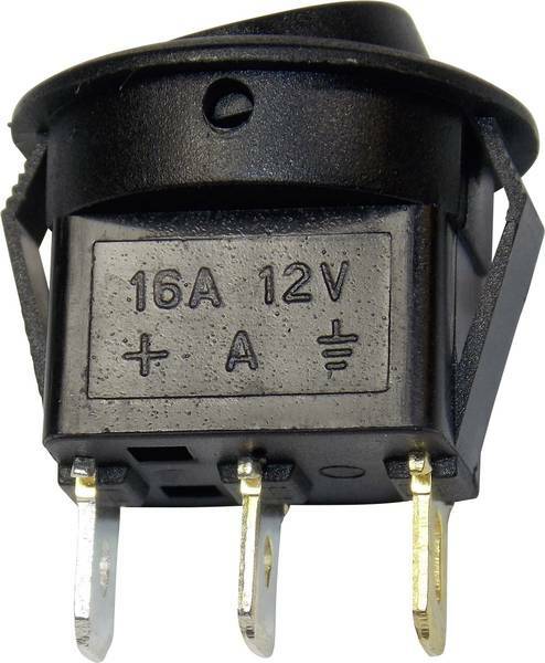 Vypínač kolískový 12V,2-pol. 10A