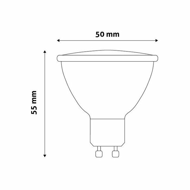 Žiarovka LED, RGBW, 4,5W, 2700K, GU10 na DO