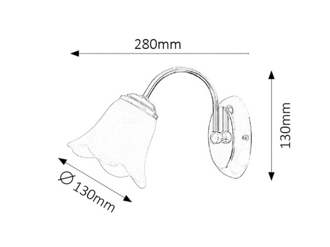 Svietidlo RAFAELLA - E14/40W,IP20 - 7241