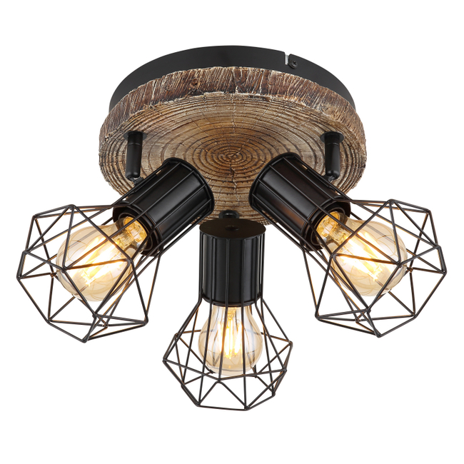 Stropné svietidlo PRISKA - 60W,E27,IP20 - 54017W-3
