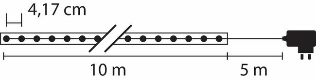 Reťaz Vianoce Rolight, 240x LED multicolor, 230 V, IP44, exteriér