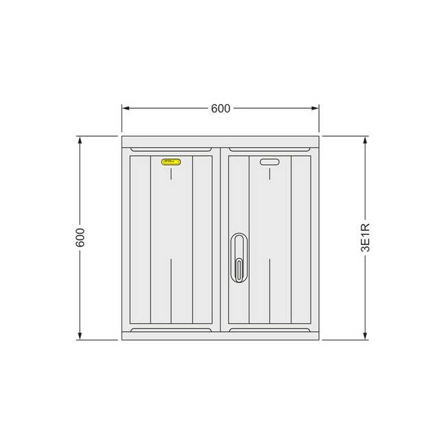 Rozvádzač 3x jednotarif