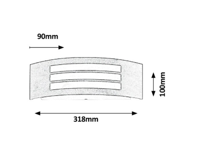 Svietidlo ROMA - E27/14W, IP44 - 8511