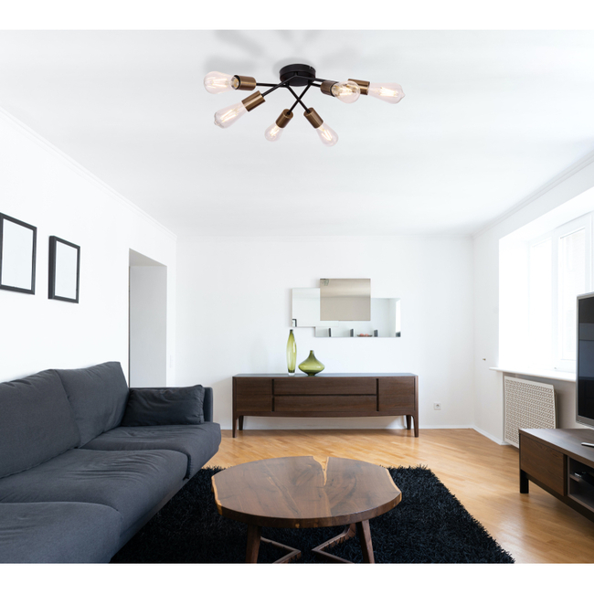 Stropné svietidlo SARINI - E27,IP20 - 54003-6D