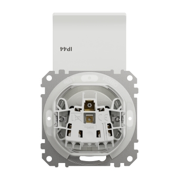 SEDNA DESIGN - zásuvka 2P+T, IP44, biela