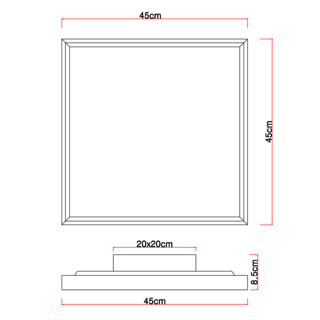 Stropné svietidlo CINDERELLA - 24W,2650/1500lm,IP20 - 41595D2