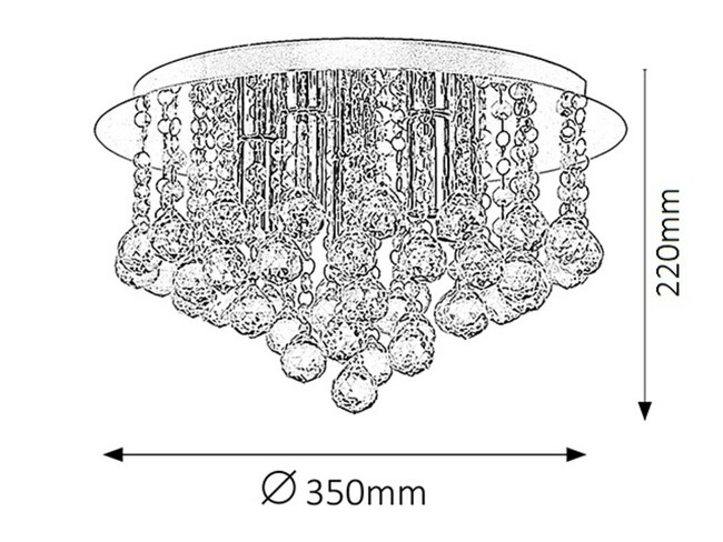 Svietidlo CORINNA - E14/5x max. 40W, IP20 - 2616