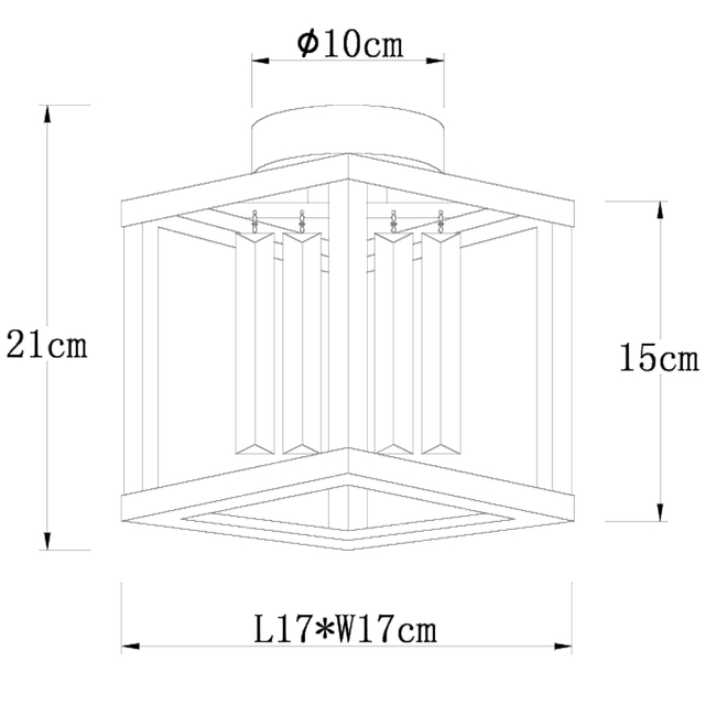 Stropné svietidlo MATHILDE - 40W,E27,IP20  - 15697D
