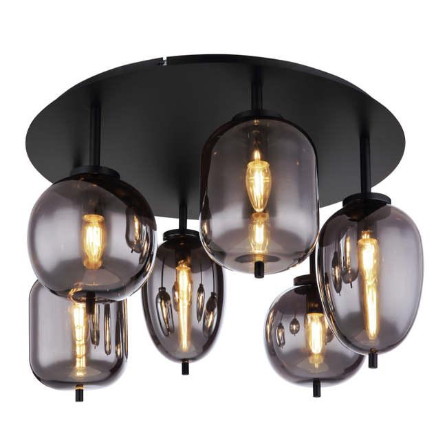 Stropné svietidlo BLACKY I - 40W,E14,IP20 - 15345-6DMM