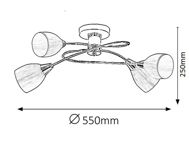 Svietidlo AMY - E14/4x max. 60W, IP20 - 2598
