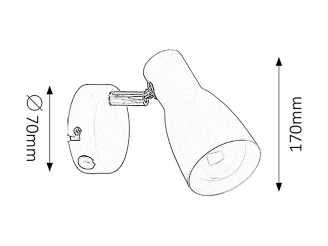 Svietidlo - EBONY - E27/20W, IP20 - 6025
