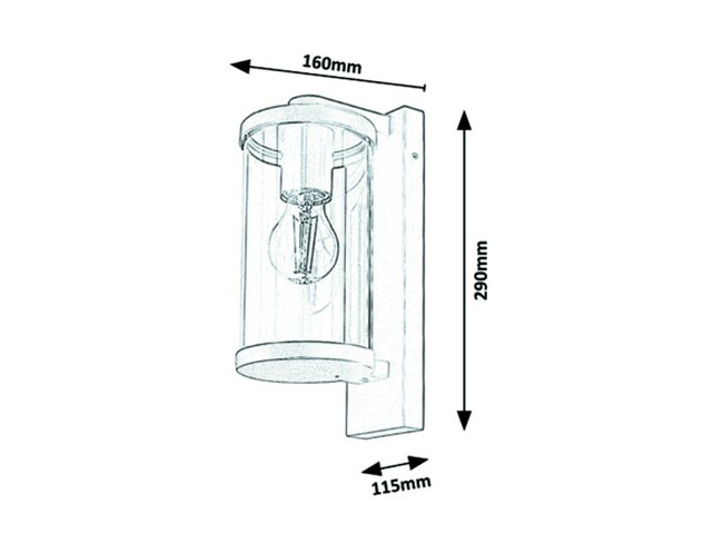 Svietidlo SILISTRA - E27,60W, IP44 - 7891