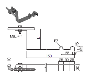 Podpera PV22 Tondach bolero