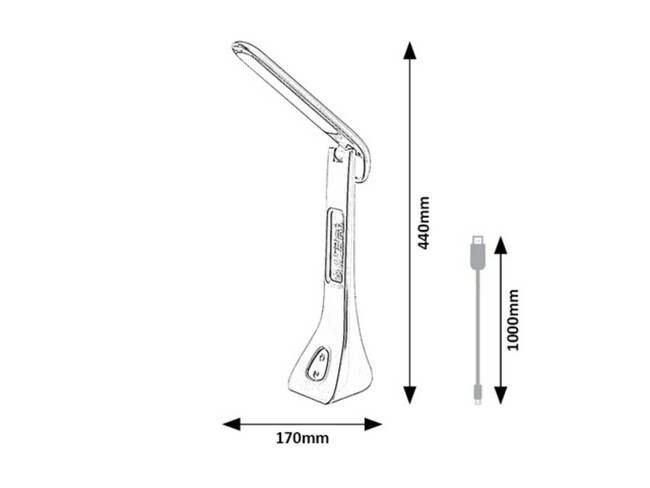 Stolové svietidlo AMATO - DC5V,LED,7W,4000K,IP20 - 74042