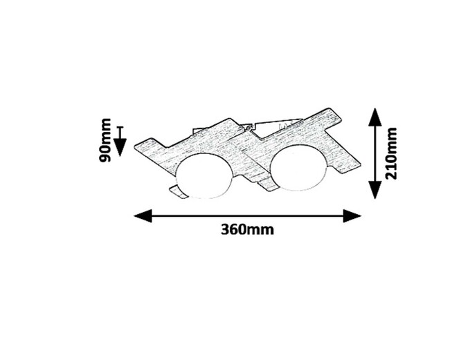 Svietidlo NORWOOD - LED 6W, 230V, 50Hz, IP20 - 6918