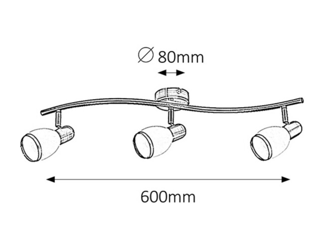 Svietidlo ELITE - E14/3x max. 40W, IP20 - 5972