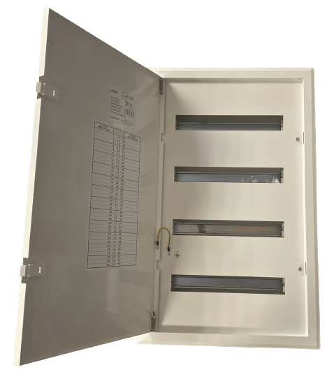 Rozvodnica AKTAON - zapustená, 72-modulová,  biele dvierka