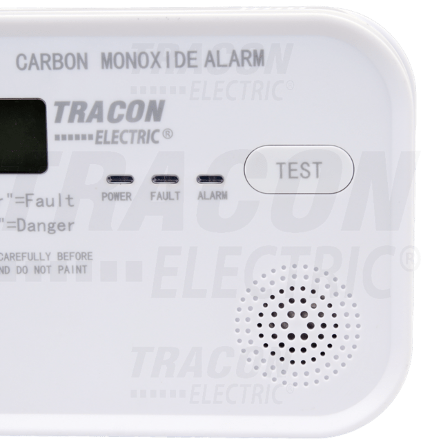 Snímač oxidu uhoľnatého (CO) 4,5 VDC (3×1,5V AA),