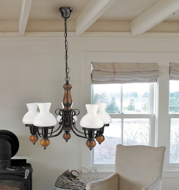 Svietidlo PETRONEL - E27/5x max. 60W, IP20 - 7079