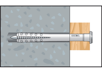 Hmoždinka natĺkacia so skrutkou - NP- 8-80 (50ks)