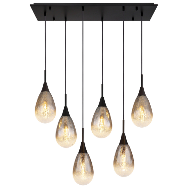 Závesné svietidlo KRYS - 9W, E14, IP20 - 15576-6H