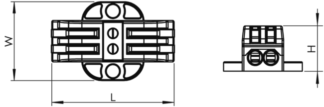 Krabicová svorka pružinová 0,5-4mm2, 32A, 3P