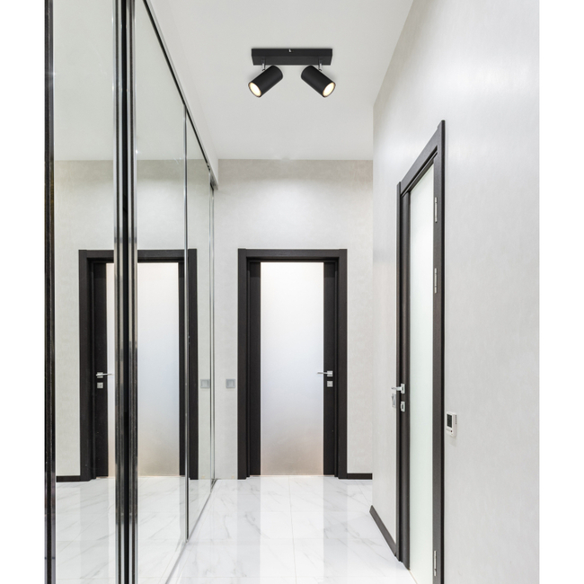 Bodové svietidlo ROBBY - GU10, IP20, čierna matná - 57911-2B