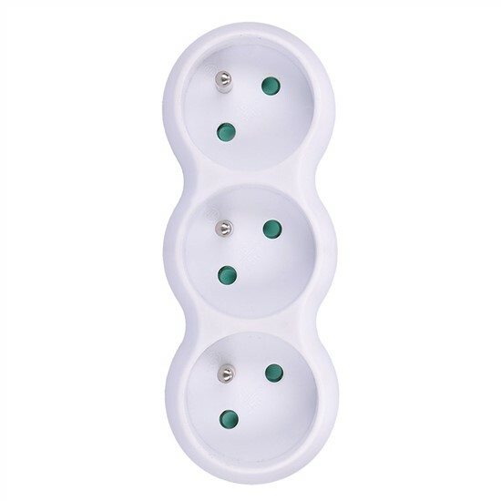 Rozdvojka s uzemnením z 1 na 3