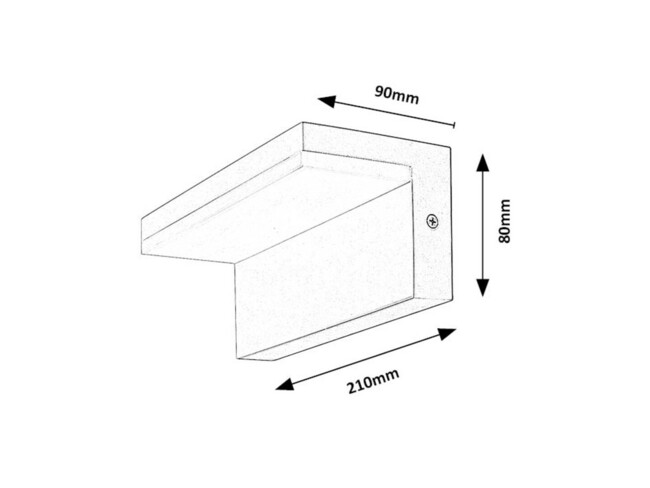 Svietidlo ZARAGOZA - 10W, 780lm, IP54 - 77093