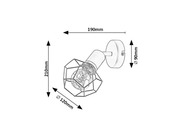Svietidlo FRAN - E27 1x MAX 40W, IP20 - 71065
