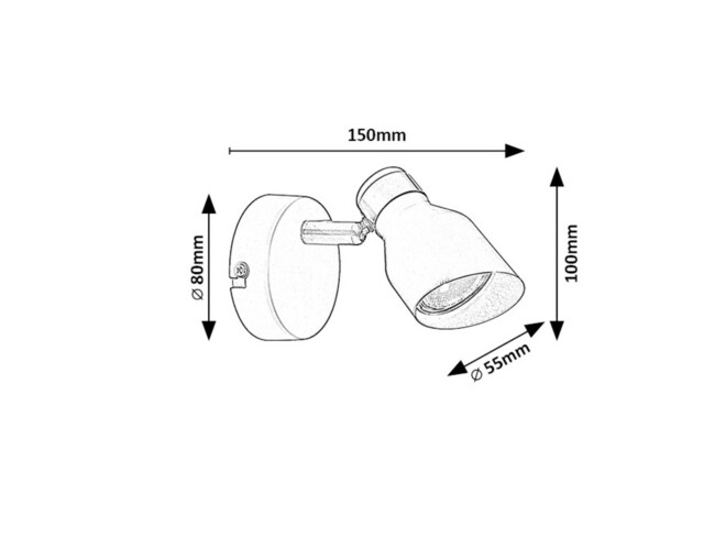 Svietidlo LILOU - GU10 1X MAX 25W, IP20 - 73047