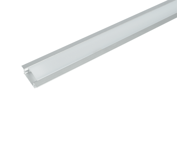 Hliníkový profil pre LED pás s krytom, zapustený, ELMARK-2m