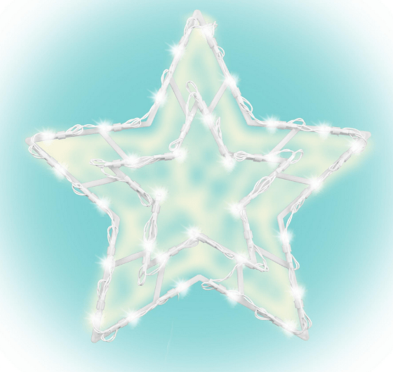 LED dekorácia do okna, hviezda