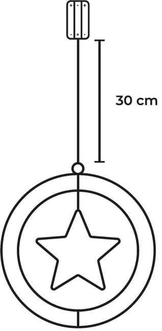LED vianočná dekorácia hviezda,plast , 80xLED,3000K, 3xAA