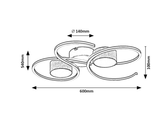 Svietidlo SHIENA - 38W, 1880lm, IP20 - 71116
