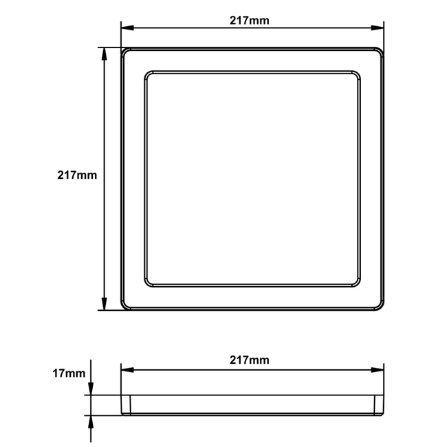 Stropné svietidlo LASSE - 18W,1900/1400lm,IP20 - 12380-18B