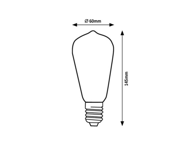 Žiarovka FILAMENT-LED - 4W, 640lm, 4000K, IP20 - 79028
