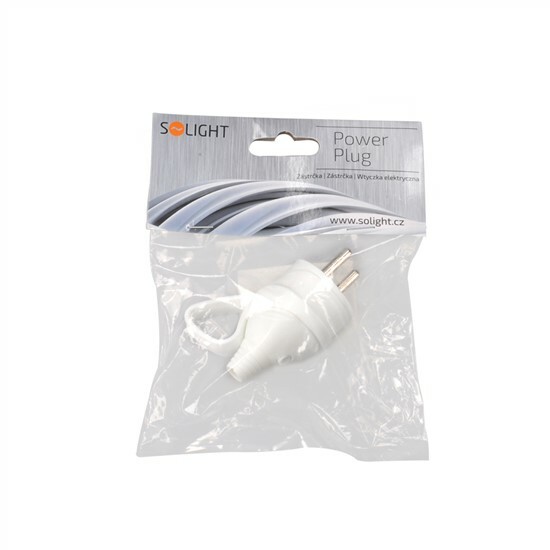 Zástrčka 240V SOLIGHT, priama s úchytom