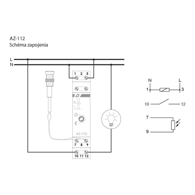Súmrakový senzor, AZ-112