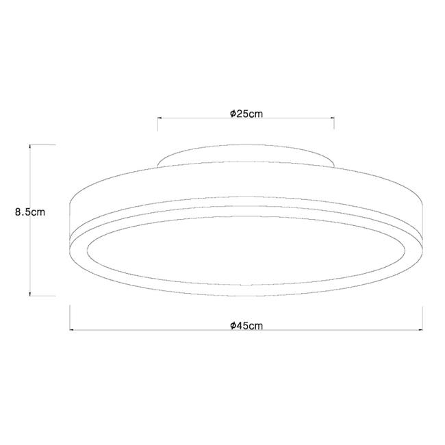 Stropné svietidlo DORO -24W,3200/1800lm,IP20 - 416080WD2R