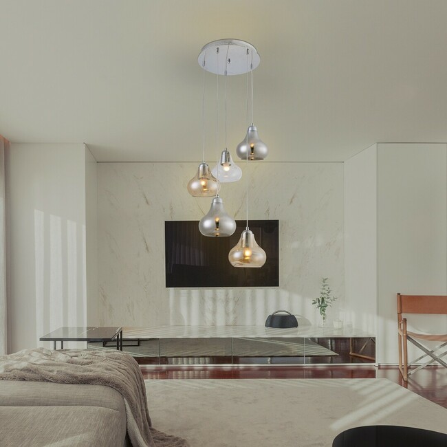 Svietidlo JEZABEL - E27, 5x max. 60W, IP20 - 7978