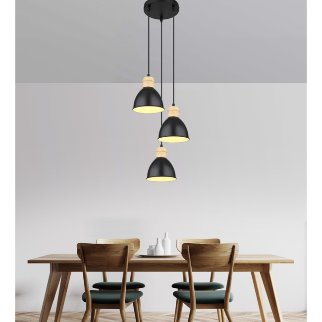 Závesné svietidlo WIHO - 40W,E27,IP20 - 54018-3HS