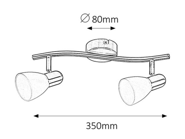 Svietidlo SOMA - E14/2x max. 40W, IP20 - 6302