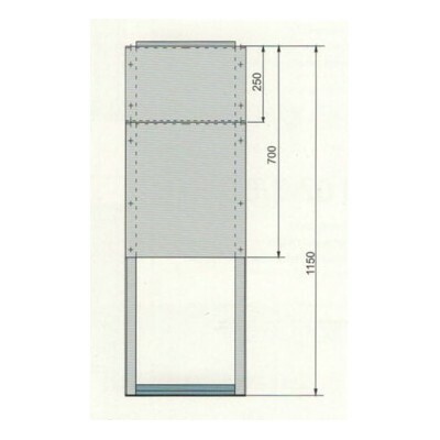 PELMET Pilier F1-1250 (400x1150x245mm)