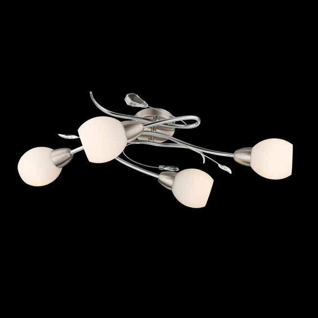 Stropné svietidlo LILLY - E14, IP20, nikel - 60209-4