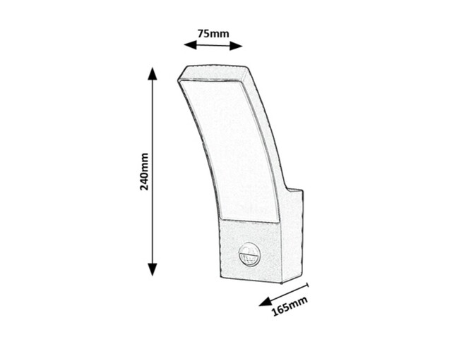 Svietidlo PALANGA - LED/12W, IP44 - 7505