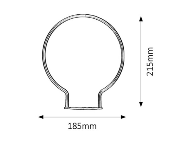Svietidlo ROLLY PULL - biela, 185x215mm - 1421