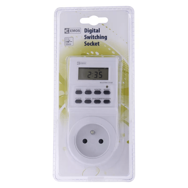 Časovač elek. 7x24h, IP20, AC220-240V